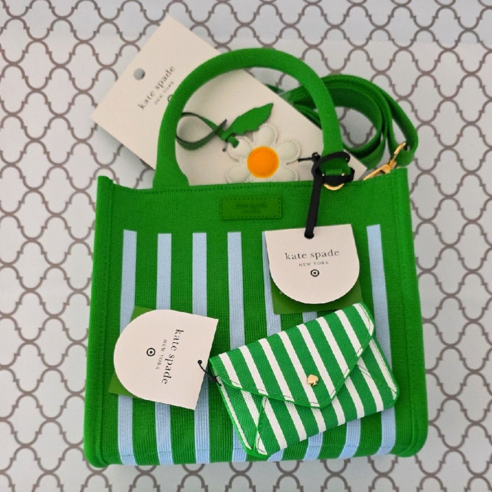 Kate Spade Stripe Knit Crossbody Bag